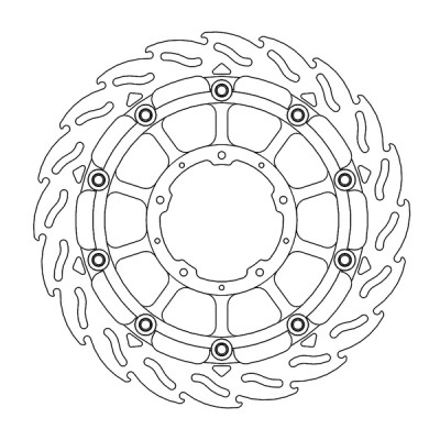 Disc frana MOTO-MASTER BRAKE ROTOR FLOAT FLAME R