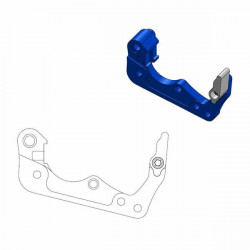 Adaptor pentru frână  MOTO-MASTER BRAKE ADAPTER 260 MM BLUE