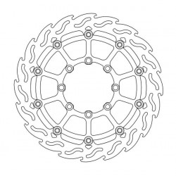 Disc frana MOTO-MASTER BRAKE ROTOR FLOAT FLAME SUMO SUZUKI RM-Z 250 06