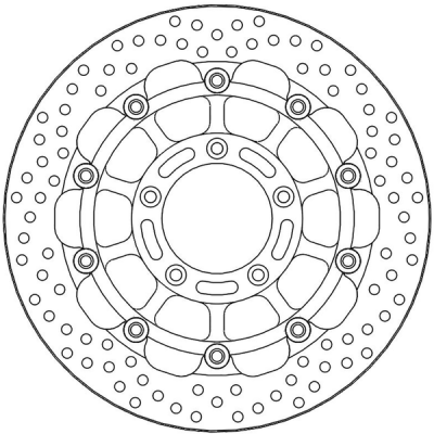 Disc frana fata MOTO-MASTER BRAKE DISC FLOAT HALO PRO MV AGUSTA RUSH 1000 ABS 23
