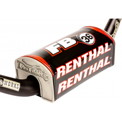 Burete ghidon RENTHAL FATBAR 36 PAD BK/WT/RD