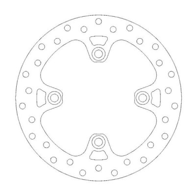 Disc frana MOTO-MASTER BRAKE ROTOR FIX ROUND HONDA	CRF 1100 L ABS 20-22