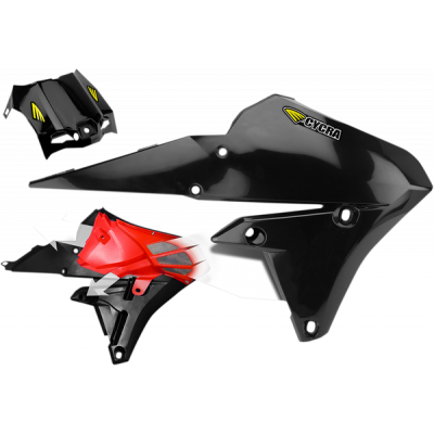 Capace plastice radiator CYCRA YZF/WRF250 15-16 BLACK