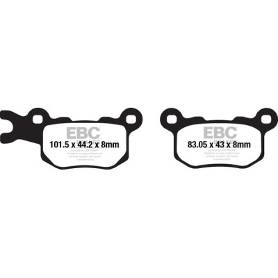 Placute frana EBC BRAKE PAD CARBON TT DIRT