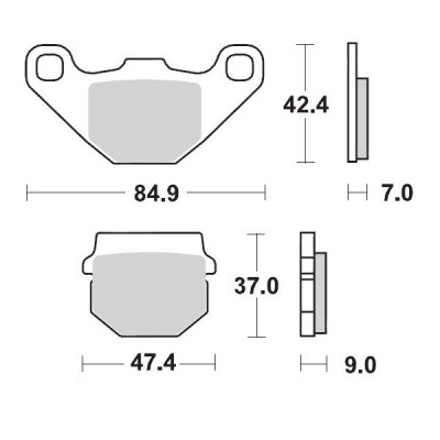 Placute frana MOTO-MASTER BRAKE PAD CERAMIC APRILIA	RX 125 ABS 23