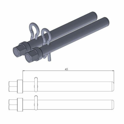 Piesă pentru suspensie  MOTO-MASTER BRAKE CALIPER PIN YAMAHA YZF-R7 ABS 22