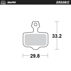 Placute frana MOTO-MASTER BRAKE PAD ORGANIC.