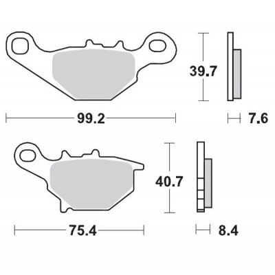 Placute frana MOTO-MASTER BRAKE PAD SINTER MX NITRO SUZUKI	RM 85 L 04