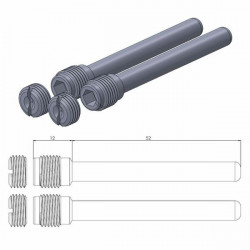 Șuruburi pentru plăcuțe de frână MOTO-MASTER BRAKE CALIPER PIN KAWASAKI KLE 300 ABS 16-20 Șuruburi pentru plăcuțe de frână MOTO-MASTER BRAKE CALIPER PIN KAWASAKI KLE 300 ABS 16-20