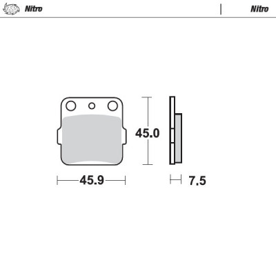 Placute frana MOTO-MASTER BRAKE PAD SINTER YAMAHA	YZ 65 23