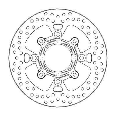 Disc frana MOTO-MASTER BRAKE ROTOR ROUND W/ABS EN 650 ABS