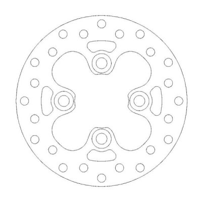 Disc frana MOTO-MASTER FRONT DISC ROUND KAWASAKI KFX 450 R 2x4