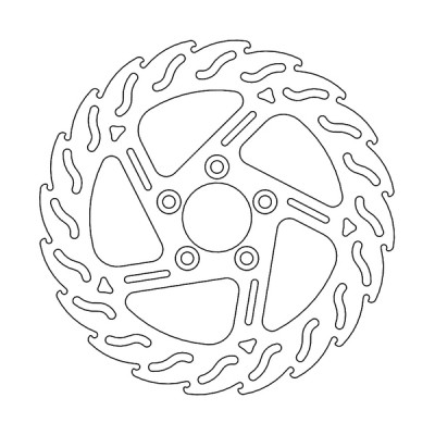 Disc frana MOTO-MASTER BRAKE ROTOR FIX FLAME L Harley Davidson XL 1200 X 13