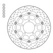 Disc frana MOTO-MASTER BRAKE ROTOR FLOAT ROUND TRIUMPH BONNEVILLE 900 T100 ABS Disc frana MOTO-MASTER BRAKE ROTOR FLOAT ROUND TRIUMPH BONNEVILLE 900 T100 ABS thumb