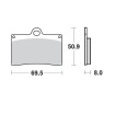 Placute frana MOTO-MASTER BRAKE PAD CERAMIC APRILIA	RS 125 ABS 23 thumb