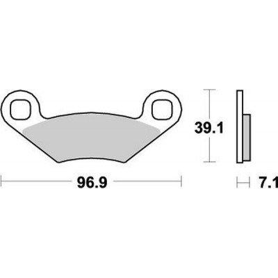 Placute frana MOTO-MASTER MOTOMASTER BRAKEPAD NITRO POLARIS	SPORTSMAN 570 4X4 23