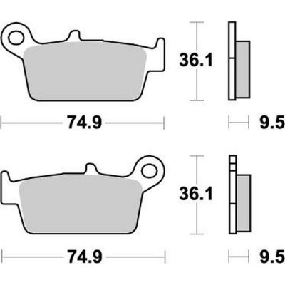 Placute frana MOTO-MASTER MOTOMASTER BRAKEPAD NITRO DR-Z 400 SM