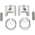 Kit piston WISECO PISTON KIT SKI DOO ALPINE 2 500 94 thumb