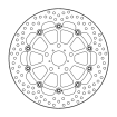 Disc frana MOTO-MASTER BRAKE DISC HALO FLOAT HONDA CB 500 X ABS 19-21 Disc frana MOTO-MASTER BRAKE DISC HALO FLOAT HONDA CB 500 X ABS 19-21 thumb