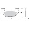 Placute frana MOTO-MASTER MM BRAKEPAD POLARIS KYMCO thumb