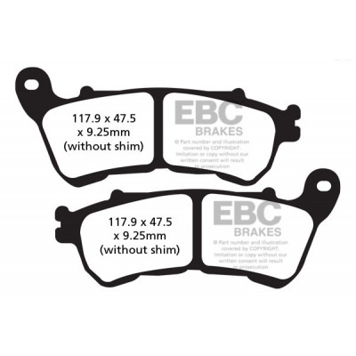 Placute frana EBC VEE SEMISNTRD FA640V Placute frana EBC VEE SEMISNTRD FA640V