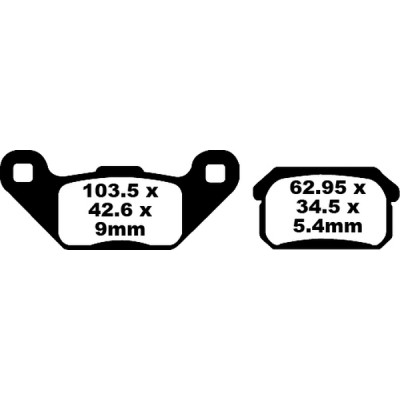 Placute frana EBC CARBON TT DIRT FA431TT