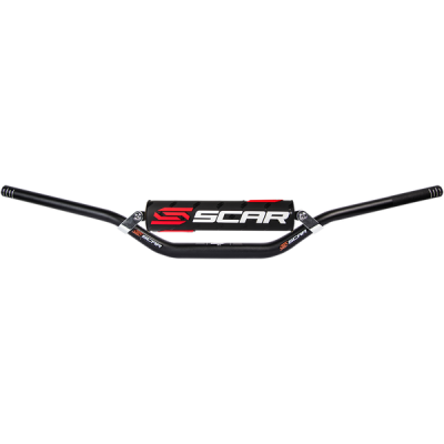 Ghidon SCAR HANDLEBAR X2 pentru KAWASAKI VILLO BLACK/WHITE