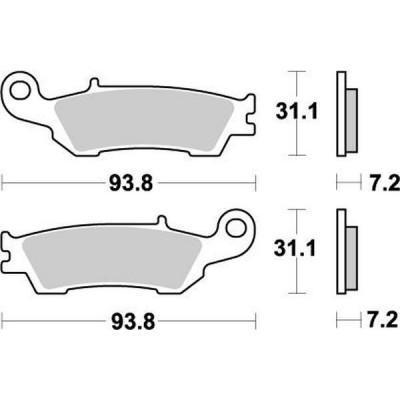 Placute frana MOTO-MASTER MOTOMASTER BRAKEPAD NITRO WR 250 F 23