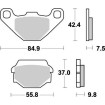 Placute frana MOTO-MASTER MOTOMASTER BRAKEPAD NITRO FS 570 11 Placute frana MOTO-MASTER MOTOMASTER BRAKEPAD NITRO FS 570 11 thumb