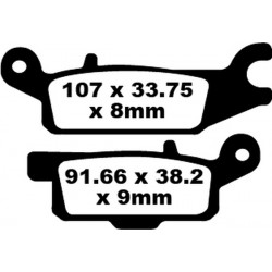 Placute frana EBC CARBON TT DIRT FA445TT