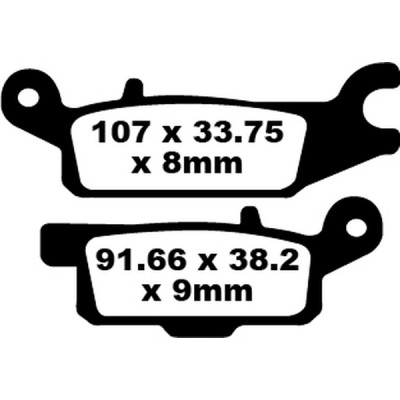 Placute frana EBC CARBON TT DIRT FA445TT Placute frana EBC CARBON TT DIRT FA445TT