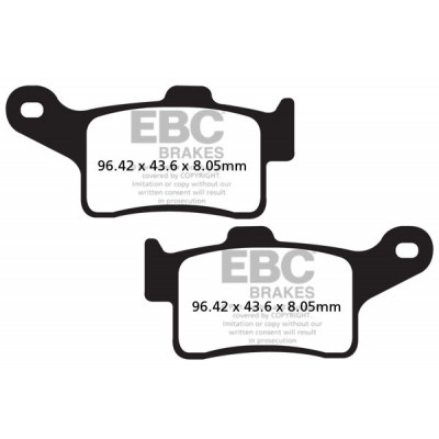 Placute frana EBCFA SER ORGANIC FA631 Placute frana EBCFA SER ORGANIC FA631