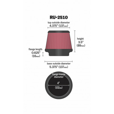 Filtru de aer sportiv K&N RU2510