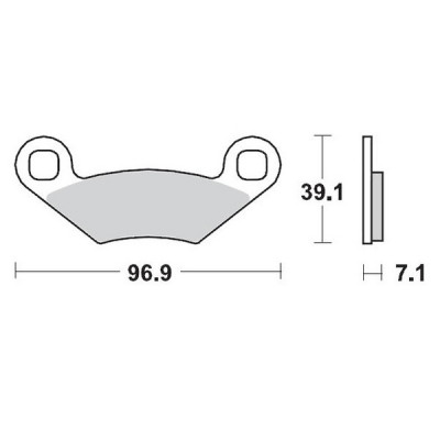 Placute frana MOTO-MASTER MM BRAKEPAD CAN AM/ POLARIS