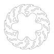 Disc frana MOTO-MASTER BRAKE ROTOR FIX FLAME LEFT PIAGGIO MP3 400 ABS 23 Disc frana MOTO-MASTER BRAKE ROTOR FIX FLAME LEFT PIAGGIO MP3 400 ABS 23 thumb