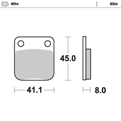 Placute frana MOTO-MASTER BRAKE PAD SINTER KAWASAKI KLX 230 R 23