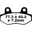 Placute frana EBC SFA ORG SCOOTER SFA086 Placute frana EBC SFA ORG SCOOTER SFA086 thumb