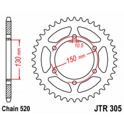 Pinion spate JTR305.46