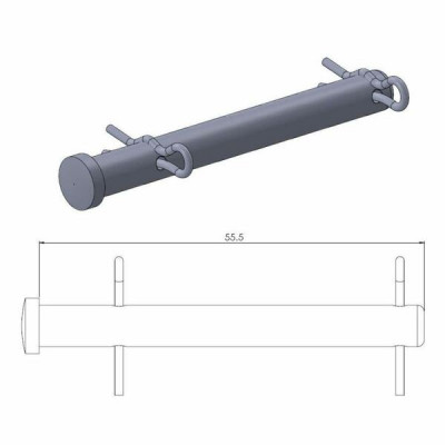 Piesă pentru suspensie MOTO-MASTER BRAKE CALIPER PIN GAS GAS EX 300 23