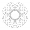 Disc frana MOTO-MASTER HALO REAR DISC KAWASAKI Z 650 RS ABS