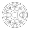 Disc frana MOTO-MASTER BRAKE ROTOR ROUND L/R CB 1100 EX ABS Disc frana MOTO-MASTER BRAKE ROTOR ROUND L/R CB 1100 EX ABS thumb