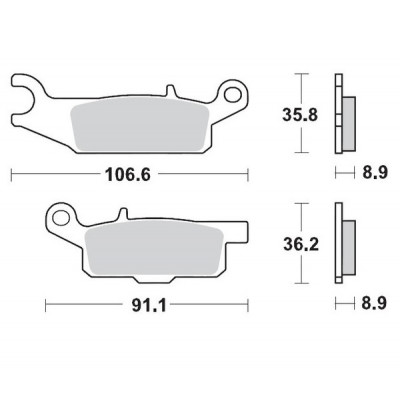 Placute frana MOTO-MASTER MM BRAKEPAD YAMAHA YFM 700 GP 4X4 22-23