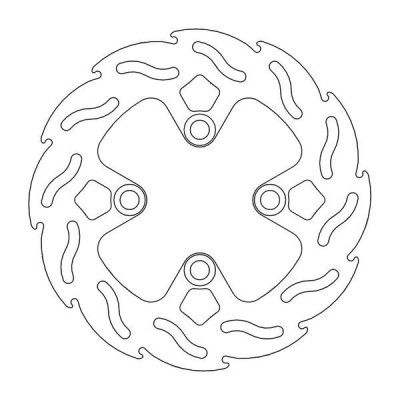 Disc frana MOTO-MASTER BRAKE ROTOR FIX FLAME RIGHT HONDA Z 125 ABS 23