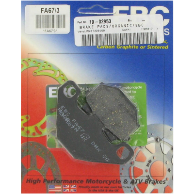 Placute frana EBC FA SER ORGANIC FA067/3