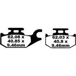 Placute fana EBC BRAKE PAD CARBON TT DIRT Placute fana EBC BRAKE PAD CARBON TT DIRT