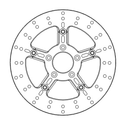 Disc frana MOTO-MASTER BRAKE ROTOR FLOAT RND L/R Harley Davidson	FXLRS 1923 ABS