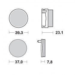 Placute frana MOTO-MASTER MM BRAKEPAD YAMAHA YFS 200