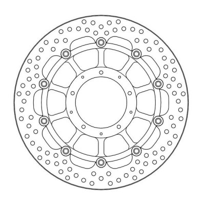 Disc frana MOTO-MASTER BRAKE ROTOR FLOAT ROUND
