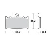 Placute frana MOTO-MASTER BRAKE PAD SUPERMOTO CALIPER Placute frana MOTO-MASTER BRAKE PAD SUPERMOTO CALIPER thumb