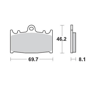 Placute frana MOTO-MASTER BRAKE PAD SUPERMOTO CALIPER